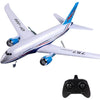 RC Plane,Remote Control Airplane Ready to Fly, 2 Channels RC Airplane Airbus A380,Remote Control Plane for Kids Children Adults Beginners - Blue