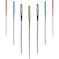 Buy now SINGER Tapestry Needles in Dial Compact, Assorted Sized Sewing Needles, Sizes 22, 24, 26, 28, Set of 24 at indiglob india