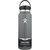 Hydro Flask Water Bottle - Insulated Stainless Steel - Wide Mouth Flex Lid, Non Spill, Leakproof and Refillable in 40 Oz - Stone