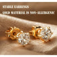 COOLJOY 14K Gold Earring Backs Ear Locking 6 Piece for Stud Ear Rings 3 Pairs