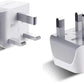 Buy now Ceptics Schuko Germany, France Plug Adapter, Dual Input - Ultra Compact Light Weight - Usa to Russia, South Korea Travel Adaptor Plug - Type E/F (3 Pack) Type G - UK, UAE, Hong Kong 6 Pack at indiglob india