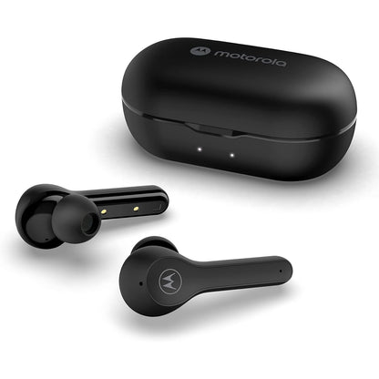 Buy now Motorola Sound Moto Buds 085 True Wireless Bluetooth Earbuds with Microphone, Charging Case - IPX5 Water Resistant Sweatproof Wireless Earbuds, Smart Touch-Control, Deep Bass Ear Buds - Black at indiglob india