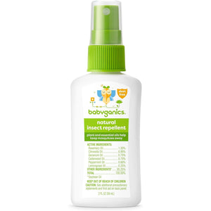 Babyganics Insect Spray, 2oz, 1 pack, Made with Plant and Essential Oils, Packaging May Vary