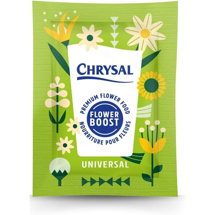 Chrysal Flower Boost – Clear Flower Food Packets for Flower Arrangements & Bouquets – Floral Supplies for Fresh Flowers – Fresh Flower Arrangements Supplies (5g - 100 Ct)