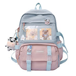 Buy now JQWSVE Kawaii Backpack with Kawaii Pins and Accessories Cute Backpack Aesthetic Backpack Women Lightweight Travel Rucksack at indiglob india