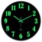 Buy now JoFomp Glow in The Dark Clock, 12 Inch Modern Silent Non Ticking Wall Clocks Battery Operated, Night Light Wall Clock for Living Room Decor, Wall Clock Decorative for Kitchen Bedroom (Green) at indiglob india