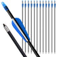 Archery Targeting Arrows 28inch Practice Arrows for Recurve Bow Fiberglass Training Arrows for Kids Youth and Teens (12Pcs/6Pcs)
