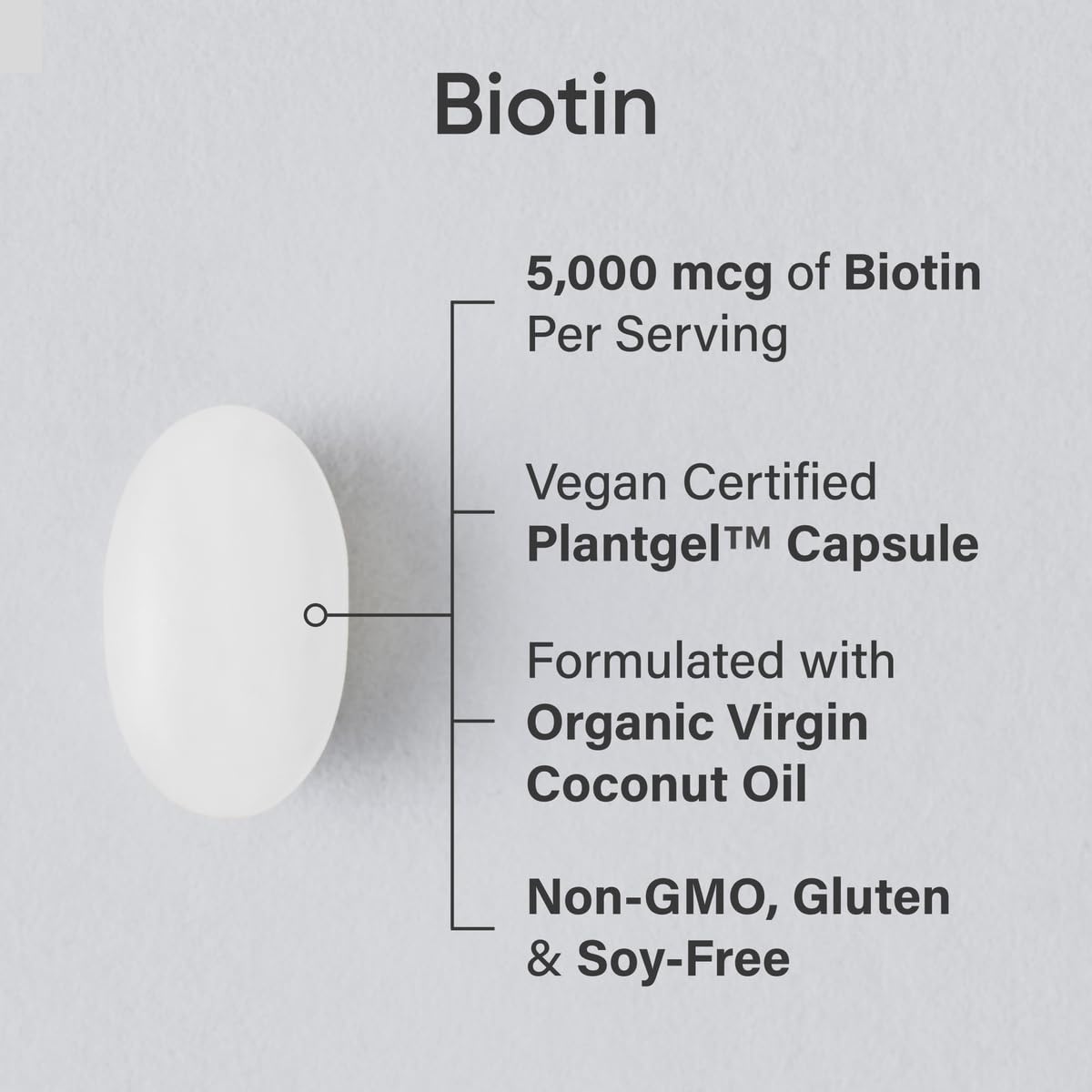 Buy now Sports Research® Biotin 5,000mcg with Organic Coconut Oil - Biotin (Vitamin B7) for Healthy Skin and Hair Support* - for Women and Men - Vegan, Non-GMO, Gluten & Soy-Free - 120 Veggie Softgels at indiglob india