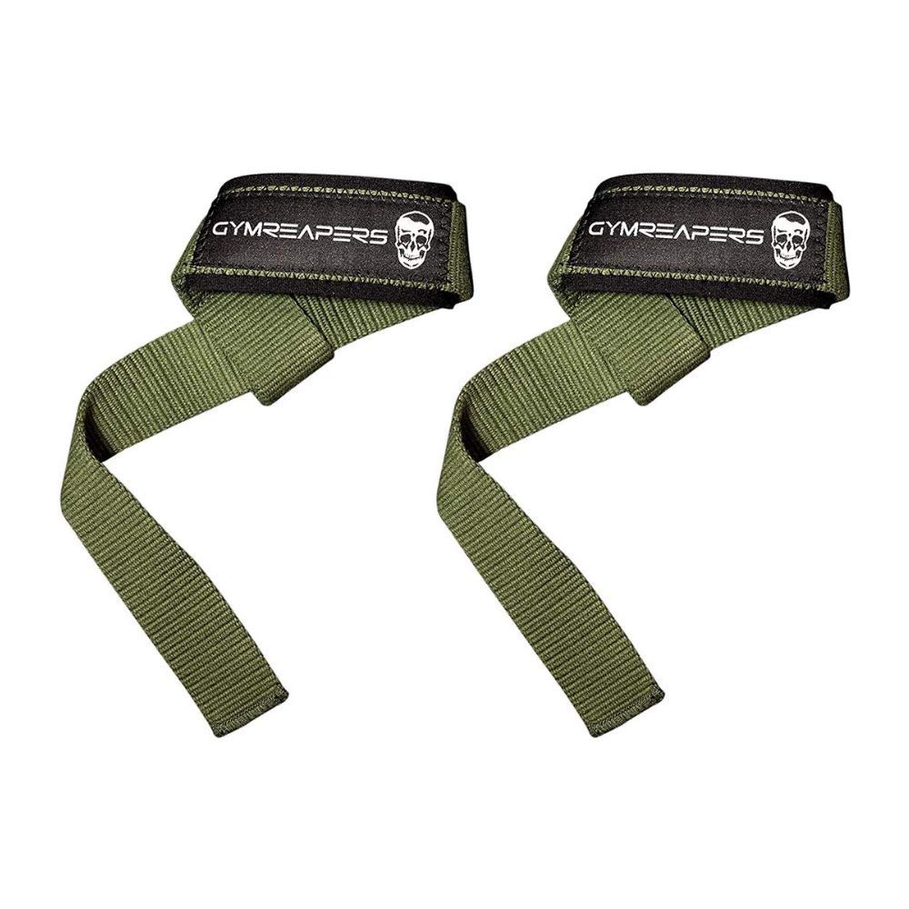 Buy now Gymreapers Lifting Wrist Straps for Weightlifting, Bodybuilding, Powerlifting, Strength Training, & Deadlifts - Padded Neoprene with 18 inch Cotton at indiglob india