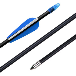 Archery Targeting Arrows 28inch Practice Arrows for Recurve Bow Fiberglass Training Arrows for Kids Youth and Teens (12Pcs/6Pcs)