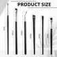 12 Pieces Eyeliner Brushes Set, Slanted Makeup Gel Eyeliner Brush Line Fine Bent Eyeliner Brush Pointed Round Makeup Brush Angled Eyeliner Makeup Tool for Girls Women Cosmetic Applicators - My Store