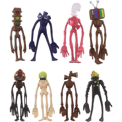 8pcs,Siren Head Toy, Toys,SCP 6789,Model Toy of Siren Head，3.9-4.7 inch