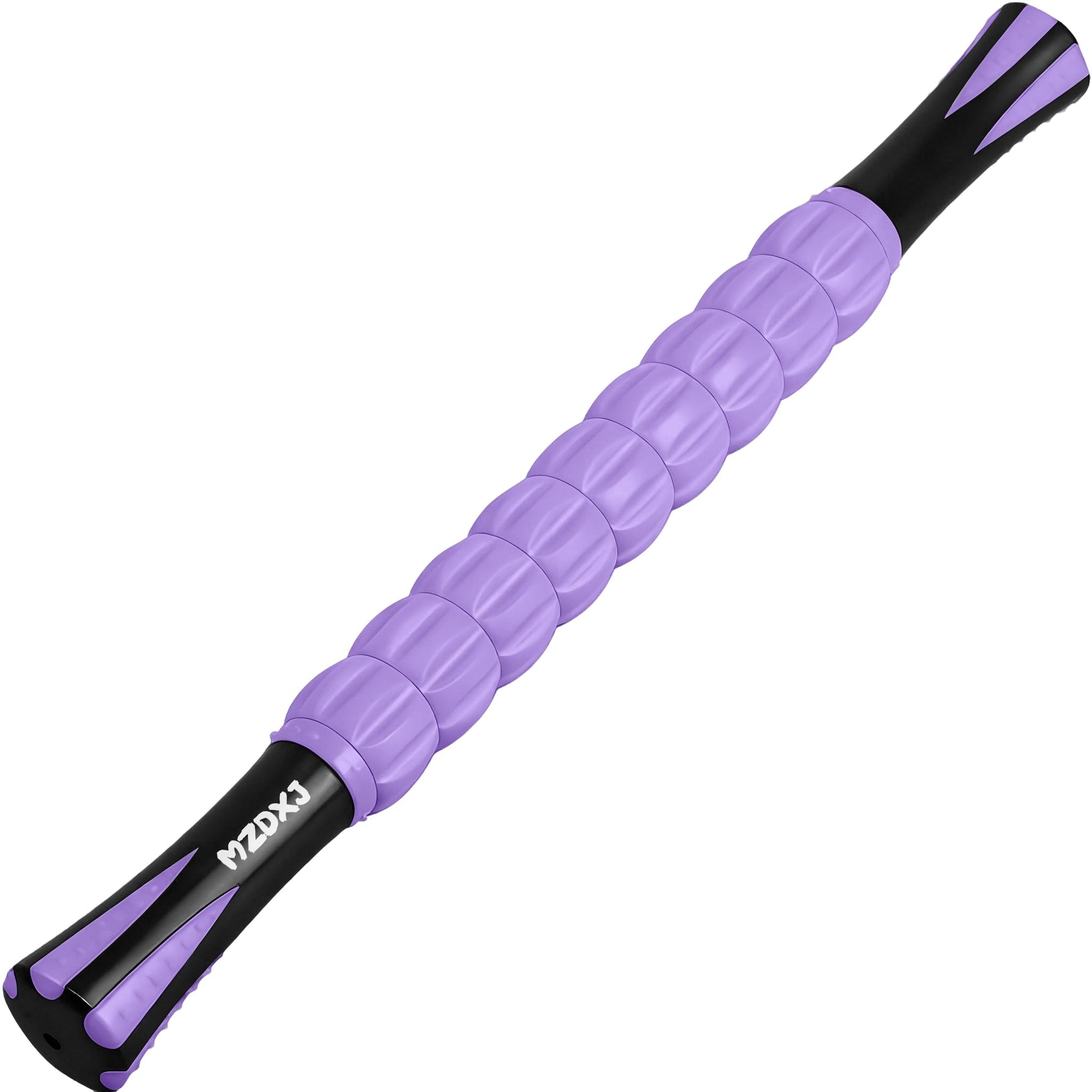 Buy now Muscle Roller Massage Roller Stick- Deep Tissue Fascia Blaster for Myofascial Pain Relief, Lymphatic Drainage & Body Sculpting, Handheld Physical Therapy & Recovery Tool (Black White-24 inch) Purple at indiglob india
