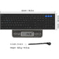 Arteck HB192 Universal Bluetooth Keyboard Multi-Device Stainless Steel Full Size Wireless Keyboard for Windows iOS Android Computer Desktop Laptop Surface Tablet Smartphone Rechargeable Battery - My Store