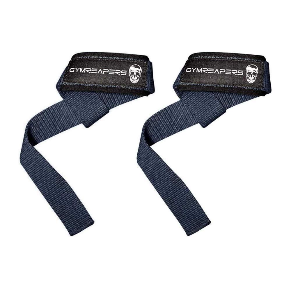 Buy now Gymreapers Lifting Wrist Straps for Weightlifting, Bodybuilding, Powerlifting, Strength Training, & Deadlifts - Padded Neoprene with 18 inch Cotton at indiglob india
