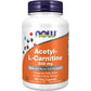 NOW Foods Supplements, Acetyl-L Carnitine 500 mg, Amino Acid, Brain And Nerve Cell Function*, 50 Veg Capsules