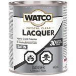 Buy now Watco 63141 Lacquer Clear Wood Finish, Quart, Semi-Gloss Clear Quart (Pack of 1) Satin Clear Brush at indiglob india
