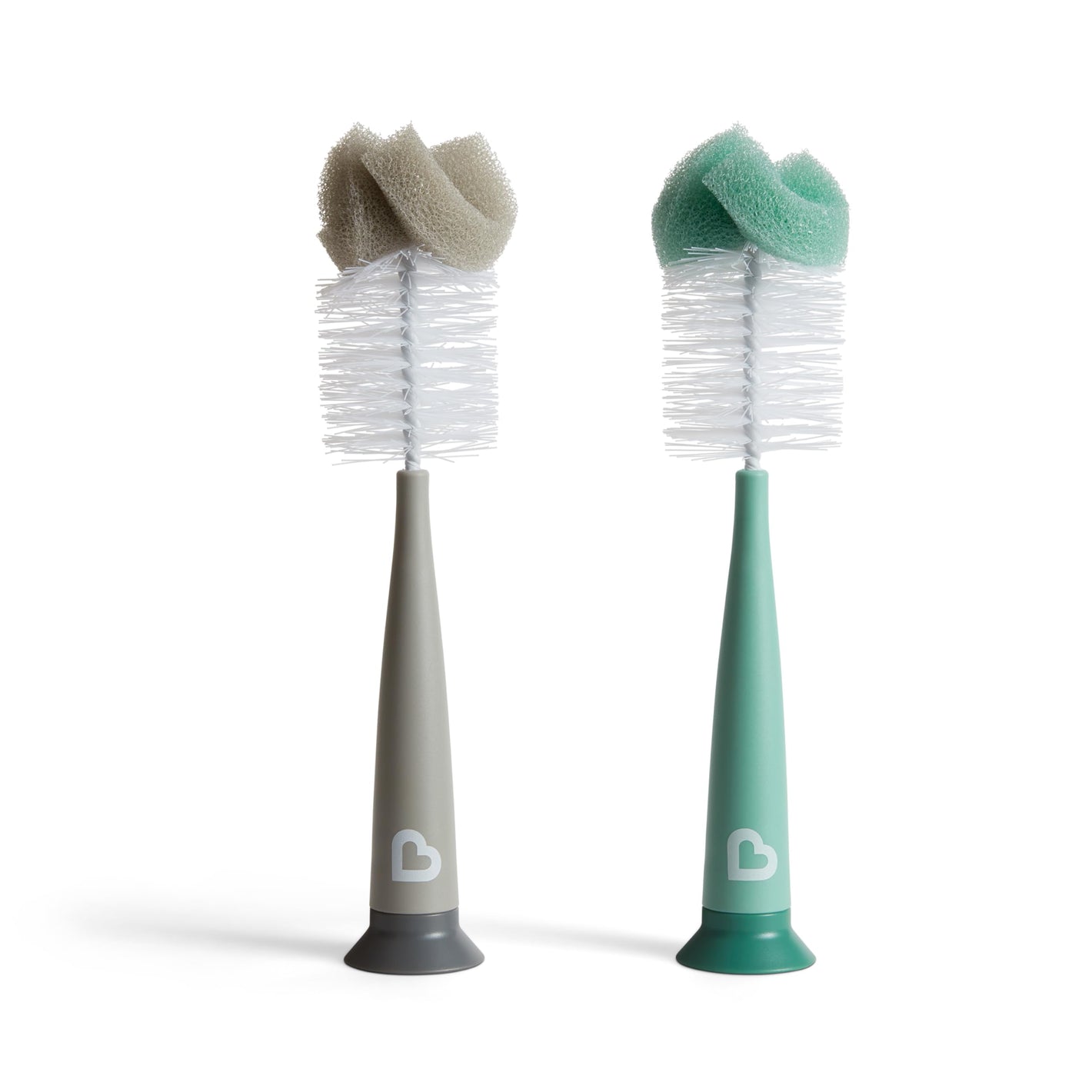 Buy now Munchkin Sponge Bottle Brush, Grey/Sage, 2 Count (Pack of 1) at indiglob india