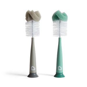 Buy now Munchkin Sponge Bottle Brush, Grey/Sage, 2 Count (Pack of 1) at indiglob india