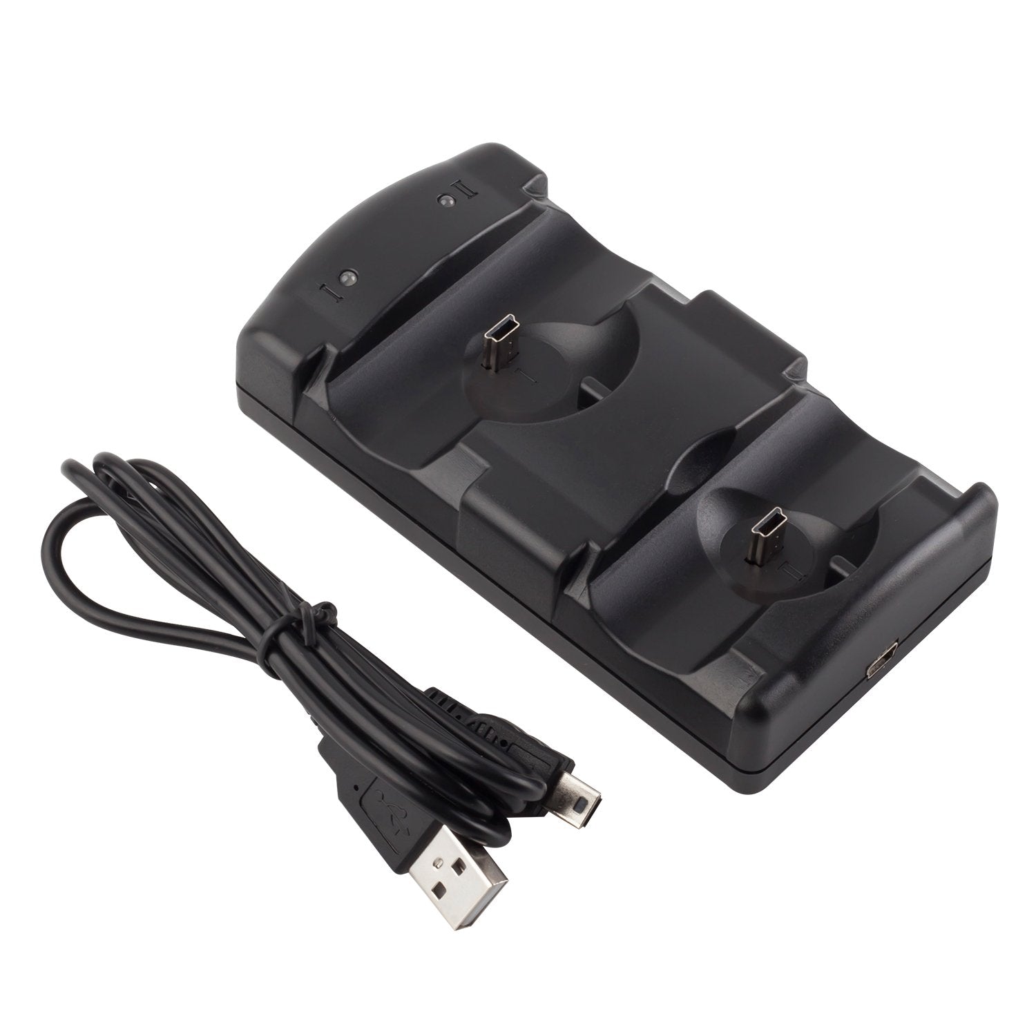 Buy now VSEER PS3 Controller Charging Dock Charging Station 2 in 1 with LED Light Indicator Compatible for Original PS3/MOVE Controller, Black at indiglob india