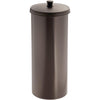 iDesign Freestanding Bathroom Toilet Paper Storage Holder with Lid for 3 Extra Rolls, Bronze - Bronze