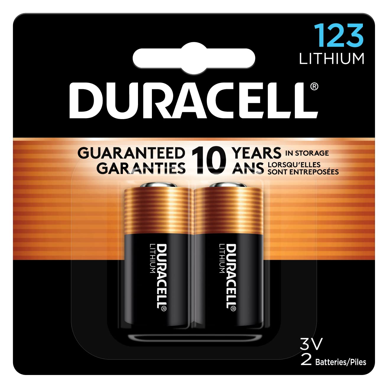 Buy now Duracell CR123A 3V Lithium Battery, 2 Count Pack, 123 3 Volt High Power Lithium Battery, Long-Lasting for Home Safety and Security Devices, High-Intensity Flashlights, and Home Automation at indiglob india