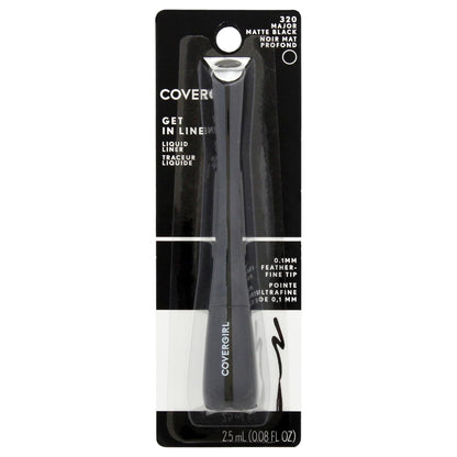 COVERGIRL Get In Line Liquid Eyeliner, Bold Brown, 0.04 Pound