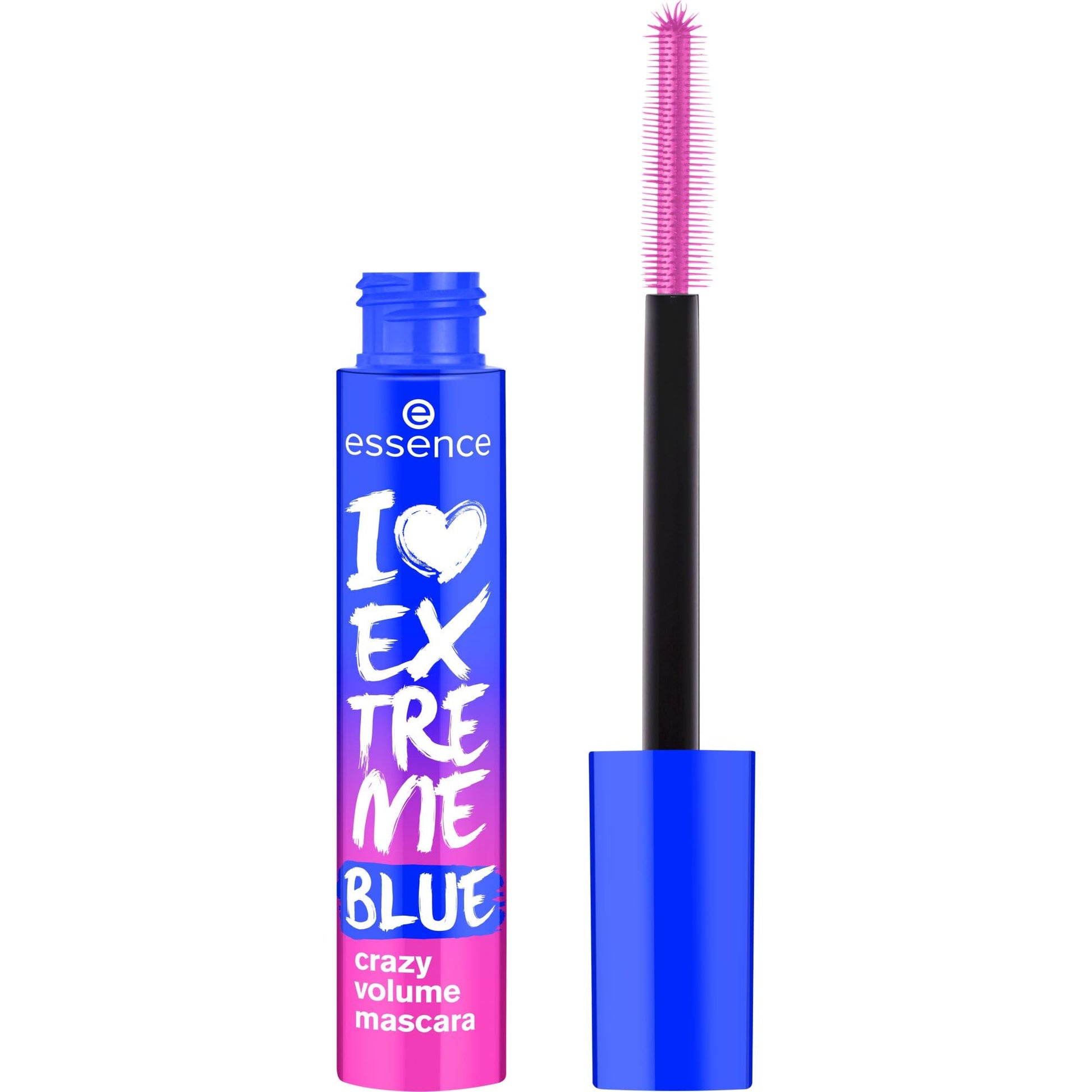 Buy now essence | I Love Extreme Crazy Volume Mascara (Pack of 1) | Intense & Dramatic Volume & Length in One Swipe | Vegan & Cruelty Free Pack of 1 Blue at indiglob india