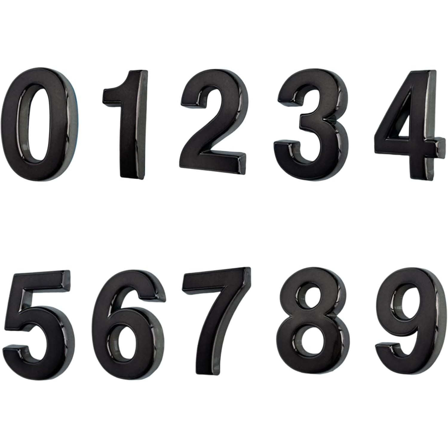 Buy now Mailbox Numbers for Outside, 2 Inch Door Address Number Stickers for Apartment Room, Gold Shiny, 1 Set of 10 Pcs. 2In-1 Set Grey at indiglob india