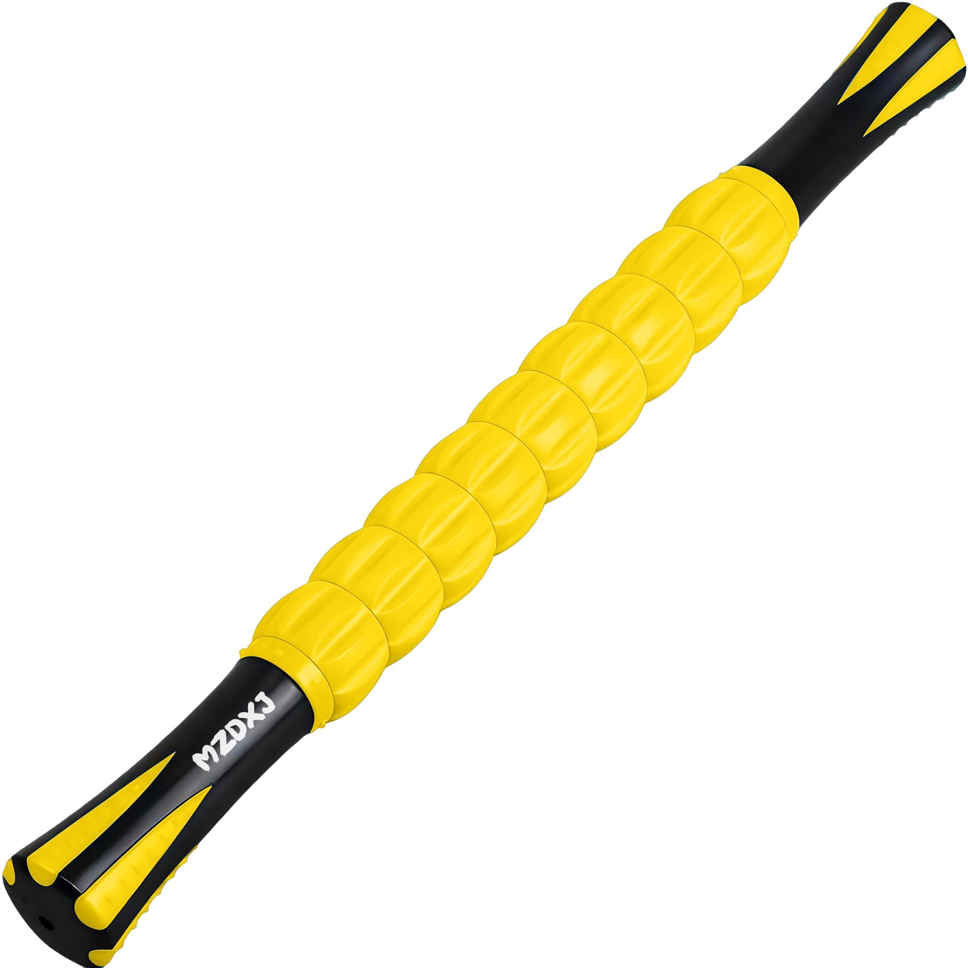 Buy now Muscle Roller Massage Roller Stick- Deep Tissue Fascia Blaster for Myofascial Pain Relief, Lymphatic Drainage & Body Sculpting, Handheld Physical Therapy & Recovery Tool (Black White-24 inch) at indiglob india