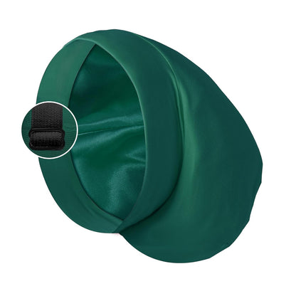 Satin Bonnet Silk Lined Sleep Cap- Adjustable Hair Cover for Women Men Frizzy Hair Night Cap Patients Care