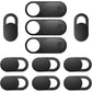 Laptop Camera Cover Slide, Phone Camera Cover Slide, 6 Pack Ultra Thin Webcam Cover Slide for Laptop, Desktop, PC, Tablet, Smartphone, Protect Your Privacy and Security(Black)