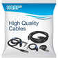 Buy now HQRP 9-pin Mini-DIN Male to 9-pin Mini-DIN Male (M/M) Audio Input Cable at indiglob india
