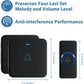 AVANTEK Wireless Doorbell, D-3B Waterproof Door Chime Kit Operating at over 1300 Feet with 2 Plug-In Receivers, 52 Melodies, CD Quality Sound and LED Flash
