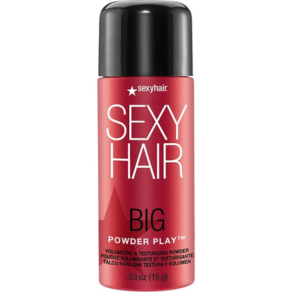 SexyHair Big Powder Play Volumizing & Texturizing Powder, 0.53 Oz | Colorless on Hair | Fragrance Free | Instant Lift