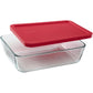 Pyrex Simply Store 2-Cup Single Glass Food Storage Container with Lid, Non-Pourous Glass Round Meal Prep Container with Lid, BPA-Free Lid, Dishwasher, Microwave, Oven and Freezer Safe