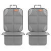 SMART ELF Car Seat Protector, 2Pack Seat Protector Protect Child Seats with Thickest Padding and Non-Slip Backing Mesh Pockets for Baby and Pet,Sedan SUV Truck (Black) - Light Grey