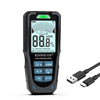 Pinless Moisture Meter for Wood Concrete – Digital Moisture Tester with 3-Color LCD Display, Audible Alarm & HOLD Function – Ideal for Firewood, Lumber, Home Inspections (Green) - Black
