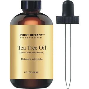 First Botany, 100% Pure Australian Tea Tree Essential Oil with high conc. of Terpinen - A Known Solution to Help in Fighting Acne, Toenail Issues, Dandruff. (1 fl oz)