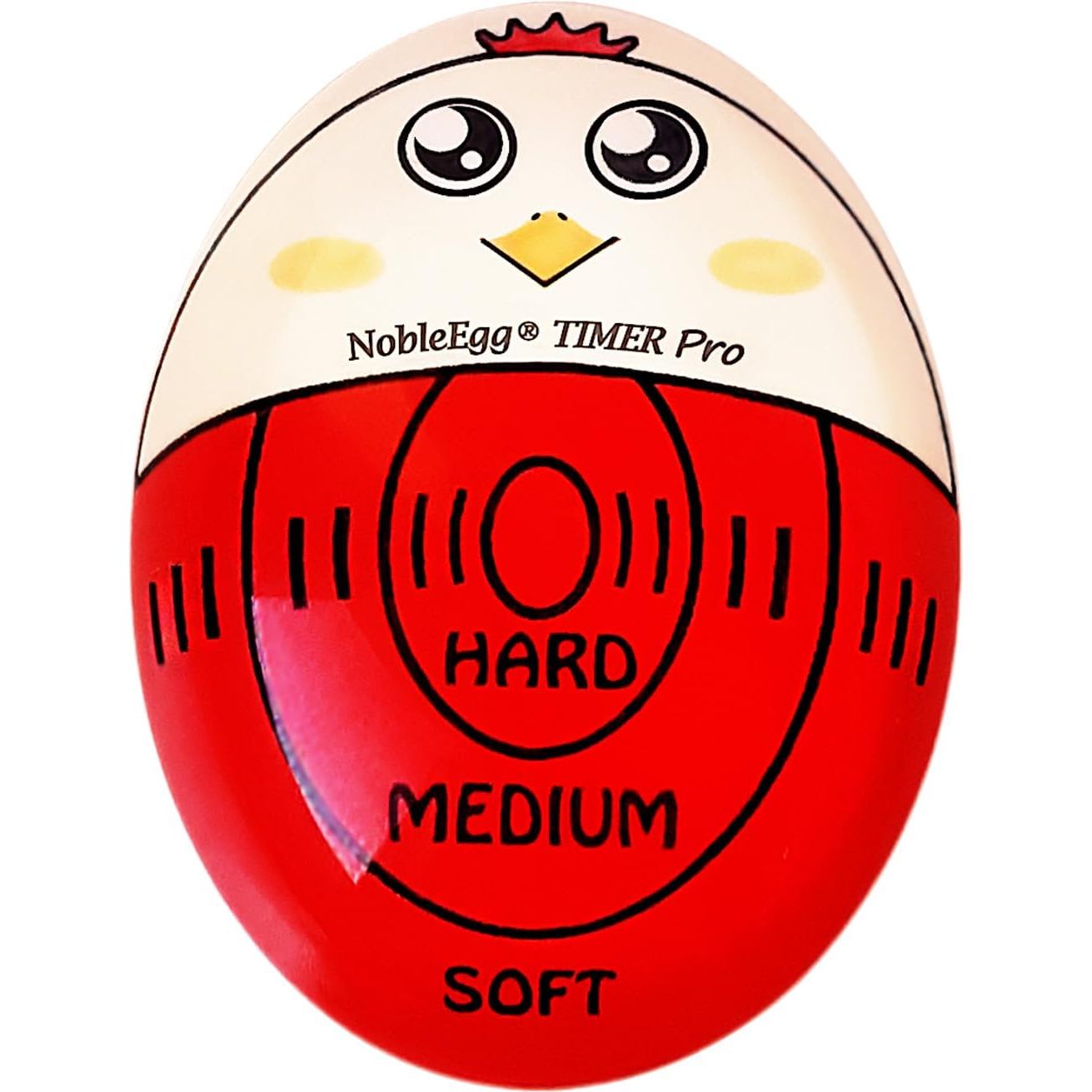 NobleEgg Egg Timer Pro for Boiling Eggs | Soft Hard Boiled Egg Timer That Changes Color When Done | No BPA, Certified