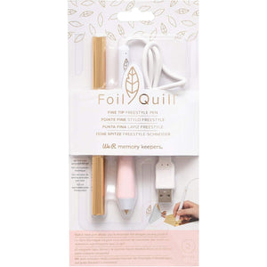 We R Memory Keepers Foil Quill Fine Tip Freestyle Pen, Make Custom Designs For Planners, Journals, Cards, Scrapbook Pages, and More, Heat-resistant Grip, On-the-go USB Plug, Craft Projects