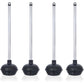 NEIKO 60166A Toilet Plunger with Patented All-Angle Design, Heavy-Duty Toilet Bowl Plunger with Aluminum Handle, Bathroom Necessity, Black, 1-Pack