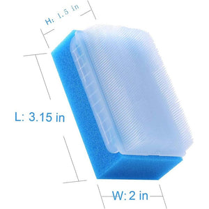 Wellgler's Autism Sensory Brush for Therapy,Surgical Scrub Brush,Bbaby Sponge for Bathing, Cradle Cap Brush (6Pack)