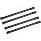 Tension Rods, 4 Pack 15.7-28 Inches Adjustable Spring Steel Cupboard Bars Tension Curtain Rod Shower Rod Extendable Width