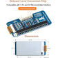2.13inch E-Ink Display HAT V4 Version, 250x122 Resolution 3.3V/5V Black White Two-Color e-paper Screen Module for Raspberry Pi Zero/Zero W/Zero WH/2B/3B/3B+/4B, Supports Partial Refresh, SPI Interface