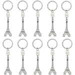 baotongle 15pcs Eiffel Tower Keyring, Paris Eiffel Tower Keychains 3-D Key Ring French Souvenirs Retro Adornment Cute Lovely Decorative Metal Craft Art Statue Model for Table Decor Gifts Silver - My Store