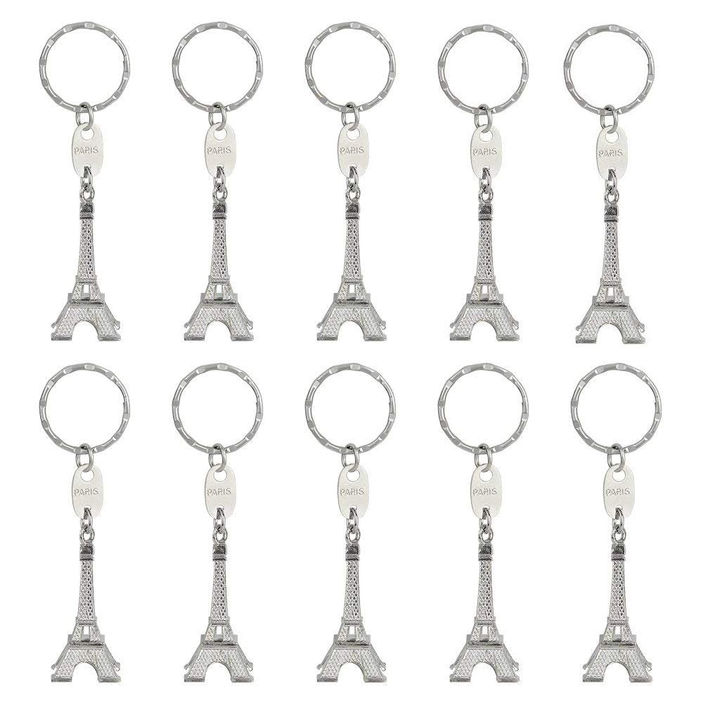 Buy now baotongle 15pcs Eiffel Tower Keyring, Paris Eiffel Tower Keychains 3-D Key Ring French Souvenirs Retro Adornment Cute Lovely Decorative Metal Craft Art Statue Model for Table Decor Gifts Silver at indiglob india