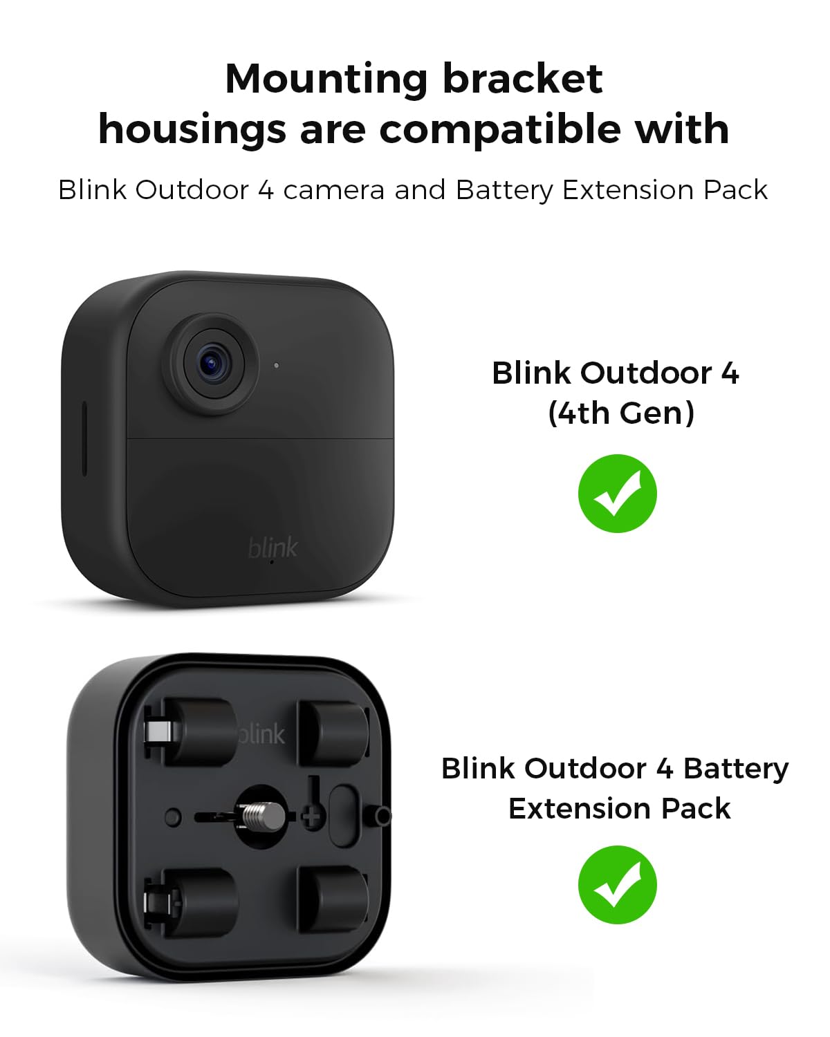 Buy now Wall Mount for Blink Outdoor 4 (4th Gen) Camera Mount, Compatible Battery Extension Pack Mount,with Sync Module2 Mount,Weatherproof Protective Housing and 360 Degree Adjustable Wall Mount at indiglob india