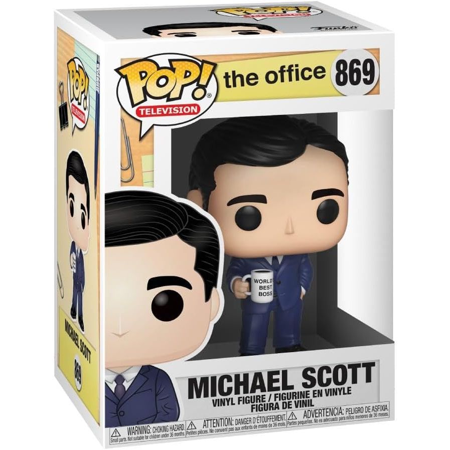 Funko Pop TV: The Office - Michael Scott - Collectable Vinyl Figure - Gift Idea - Official Merchandise - Toys for Kids & Adults - Comedy Fans - Model Figure for Collectors and Display