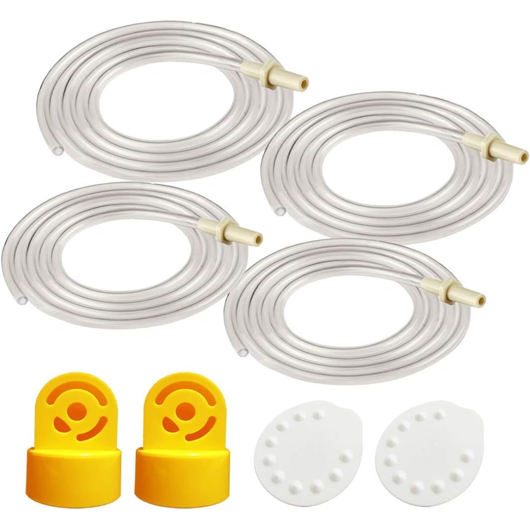 Pump in Style Tubing (Two Packs, 4 Tubes) and 2 Valves and 2 Membranes for Medela Pump in Style Advanced Breast Pump Released After Jul 2006. In Retail Pack. Replace Medela Tubing, Medela Membrane, and Medela Valve; in Retail Pack.